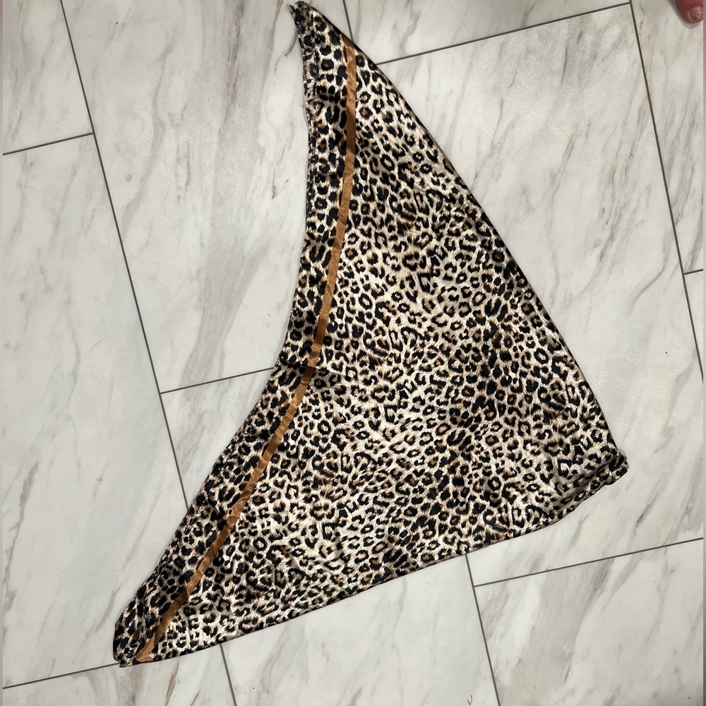 Leopard Cheetah Satin Scarf